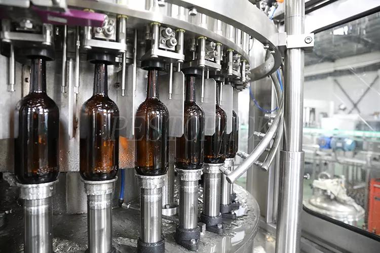 18000BPH Automatic Glass Bottle Beer Filling Line