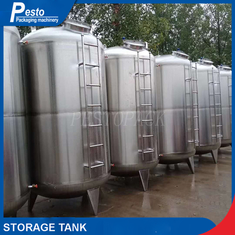 Tangki penyimpanan stainless steel kelas makanan berkualitas tinggi