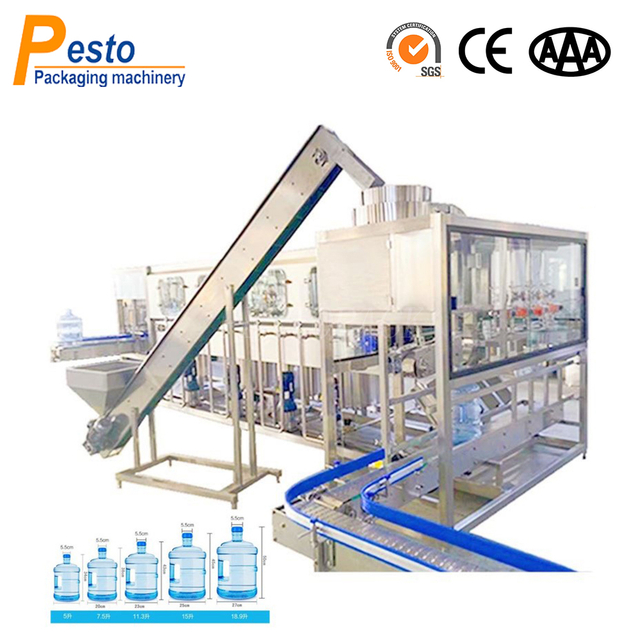 5 Galonluk Su Şişeleme Tesisi 1200BPH 